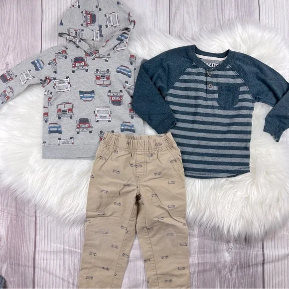 Carter's Genuine Kids from Oshkosh 3T boy fall winter Shirts Pants Halloween - Picture 3 of 8